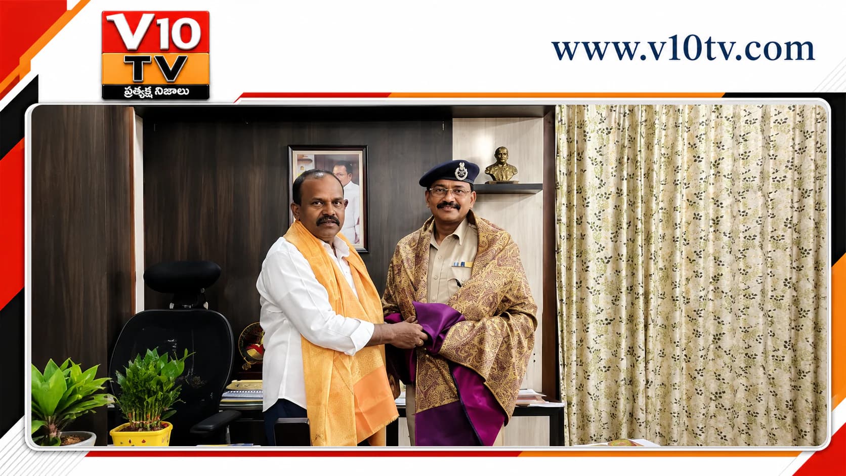 మైలవరం నూతన ఏసీపీకి ఎమ్మెల్యే కొలికపూడి శ్రీనివాసరావు ఘన సన్మానం — చిత్రం 1
